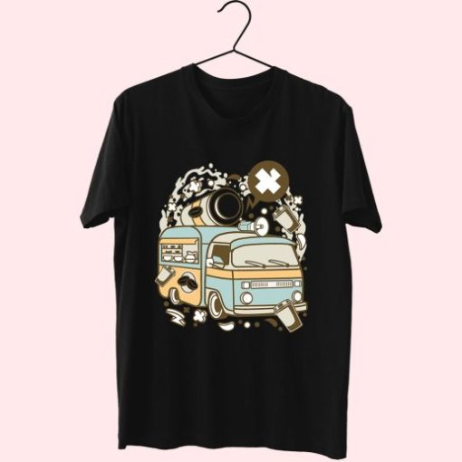 Coffee Van Funny Graphic T Shirt