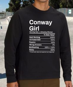 Conway Girl Arkansas Nutrition Facts 90s Fashionable Sweatshirt