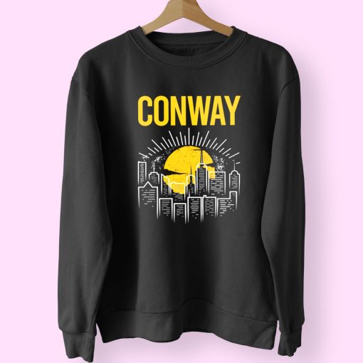 Conway Yellow Moon 90s Fashionable Sweatshirt