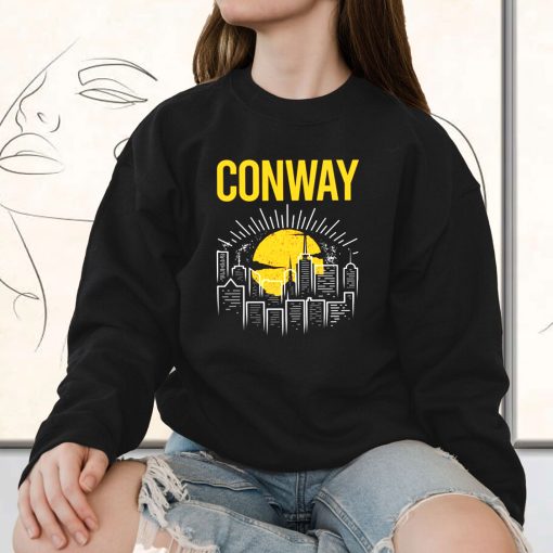 Conway Yellow Moon 90s Fashionable Sweatshirt