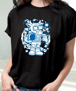 Cow Astronaut Funny Graphic T Shirt 3