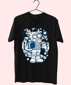Cow Astronaut Funny Graphic T Shirt 4