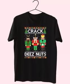 Crack Deez Nuts T Shirt Xmas Design