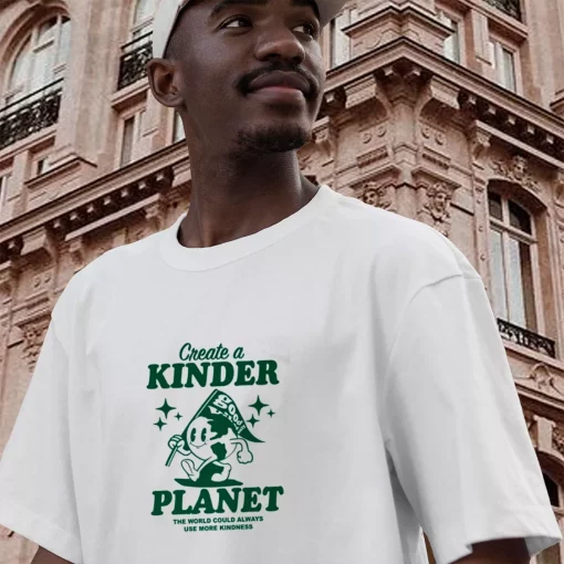 Create A Kinder Planet Casual Earth Day T Shirt