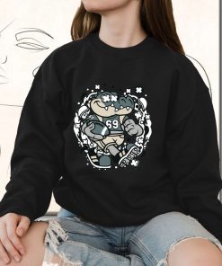 Crocodile Football Funny Graphic Sweatshirt