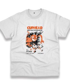 Cuphead Retro Devil Deal Casual T Shirt Cuphead Retro Devil Deal Casual T Shirt