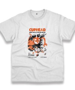 Cuphead Retro Devil Deal Casual T Shirt 3 Cuphead Retro Devil Deal Casual T Shirt 4