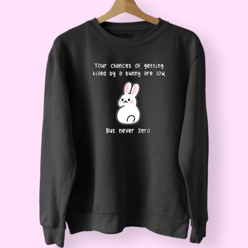 Cute Rabbit Quotes Zero Cute Sweatshirt
