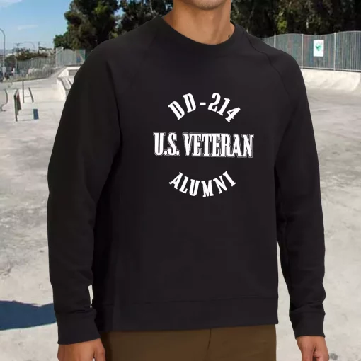 DD 214 Alumni US Veteran Holiday Sweatshirt