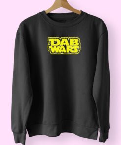 Dab Wars Gold Logo Cannabis Sweatshirt Design