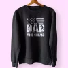Dad The Veteran And My Hero Holiday Sweatshirt
