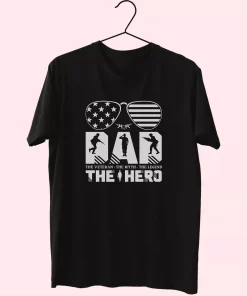 Dad The Veteran And My Hero Vetrerans Day T Shirt