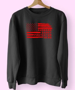 Dad Usa Flag Patriotic Trendy 80s Sweatshirt