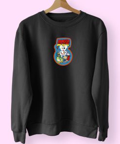 Danger Mouse Retro Video Cover Black Sweatshirt Design