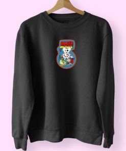 Danger Mouse Retro Video Cover Black Sweatshirt Design 2 Danger Mouse Retro Video Cover Black Sweatshirt Design 3