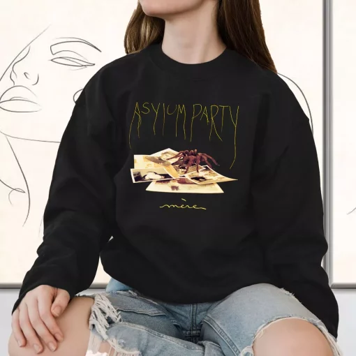 Darkwave Asylum Party Mere Post Punk Sweatshirt Classic Sweatshirt Style