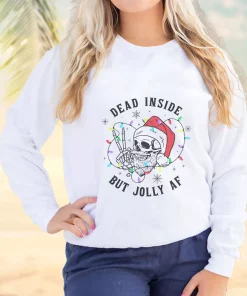 Dead Inside But Jolly Af Ugly Christmas Sweater 2 Dead Inside But Jolly Af Ugly Christmas Sweater 3