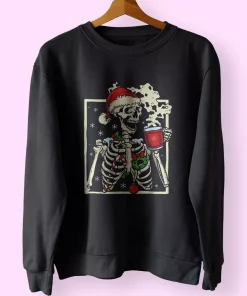 Dead Inside Skeleton Christmas Sweatshirt Xmas Outfit Dead Inside Skeleton Christmas Sweatshirt Xmas Outfit