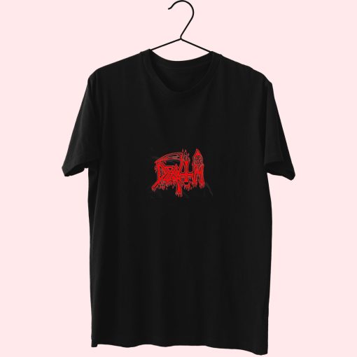 Death Classic Logo Red Essentials T Shirt