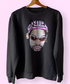 Dennis Rodman Rapper New Hair Sweatshirt Outfit
