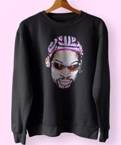 Dennis Rodman Rapper New Hair Sweatshirt Outfit 4