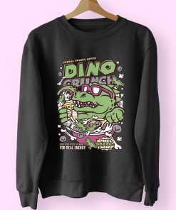Dino Crunch Funny Graphic Sweatshirt
