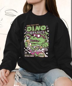 Dino Crunch Funny Graphic Sweatshirt