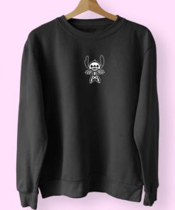 Disney Stitch Halloween Skeleton Sweatshirt Design