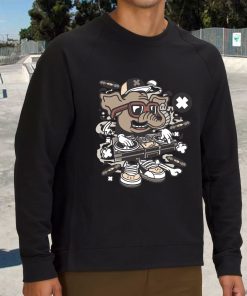 Dj Elephant Funny Graphic Sweatshirt 3