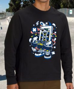 Dj King Card Funny Graphic Sweatshirt 3
