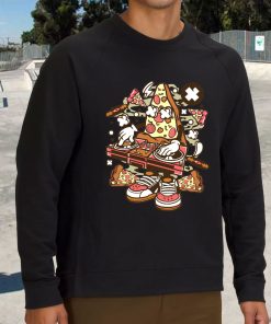 Dj Pizza Funny Graphic Sweatshirt 3