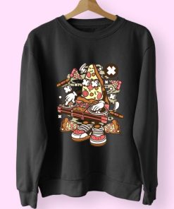 Dj Pizza Funny Graphic Sweatshirt 4