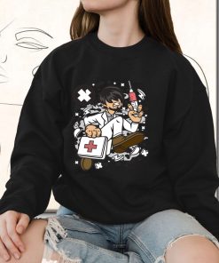 Doctor Running Funny Graphic Sweatshirt