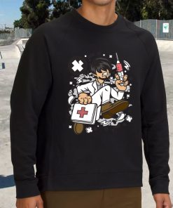 Doctor Running Funny Graphic Sweatshirt 3