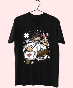 Doctor Running Funny Graphic T Shirt