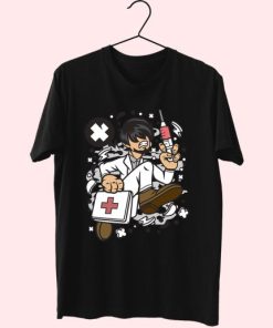 Doctor Running Funny Graphic T Shirt 4