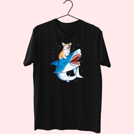 Dog Riding Shark Cute T Shirt