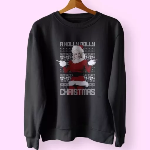 Dolly Parton Holly Dolly Christmas Sweatshirt Xmas Outfit