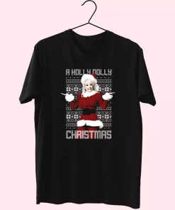 Dolly Parton Holly Dolly Christmas T Shirt Xmas Design