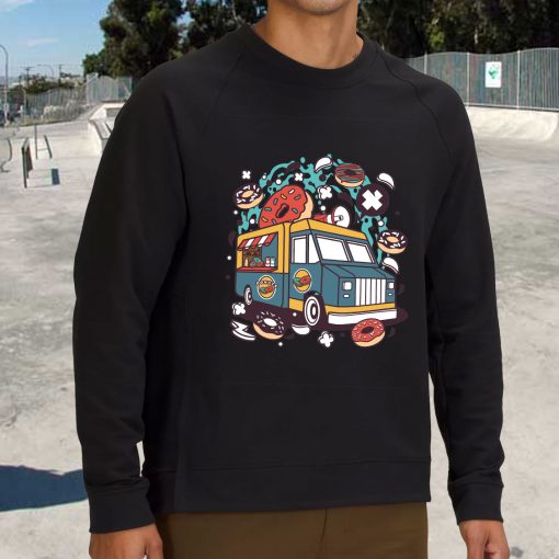 Donut Van Funny Graphic Sweatshirt