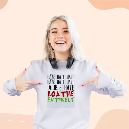 Double Hate Loa The Entirely Ugly Christmas Sweater