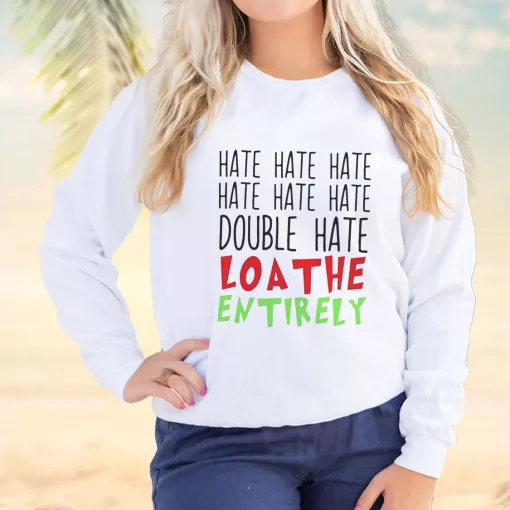 Double Hate Loa The Entirely Ugly Christmas Sweater