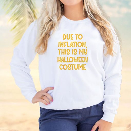 Due Inflation This My Halloween Costume Cool Sweatshirt