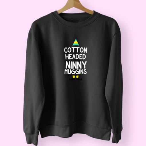 Elf Quote Cotton Headed Ninny Muggins Vintage 70s Sweatshirt