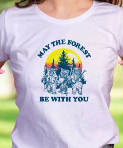 Ewok Sunset May The Forest Be With You Casual Earth Day T Shirt
