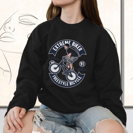 Extreme Bike Funny Graphic Sweatshirt