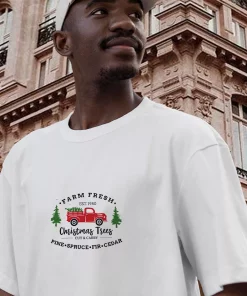 Farm Fresh Christmas Trees Truck Funny Christmas T Shirt 2 Farm Fresh Christmas Trees Truck Funny Christmas T Shirt 3