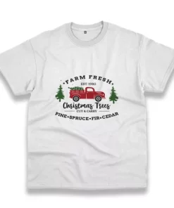 Farm Fresh Christmas Trees Truck Funny Christmas T Shirt 3 Farm Fresh Christmas Trees Truck Funny Christmas T Shirt 4