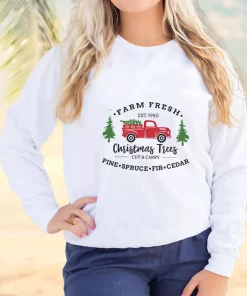 Farm Fresh Christmas Trees Truck Ugly Christmas Sweater 2 Farm Fresh Christmas Trees Truck Ugly Christmas Sweater 3