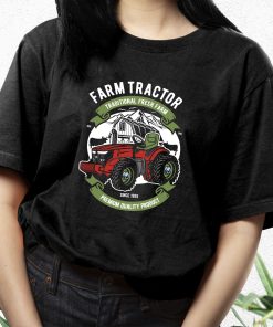 Farm Tractor Funny Graphic T Shirt